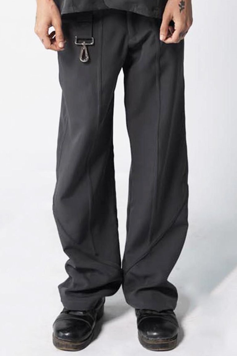 Relaxed Fit Hooked Formal Pants