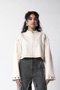 Cropped Biker Jacket