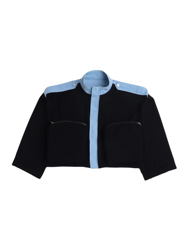 Cropped Colorblock Jacket for Men