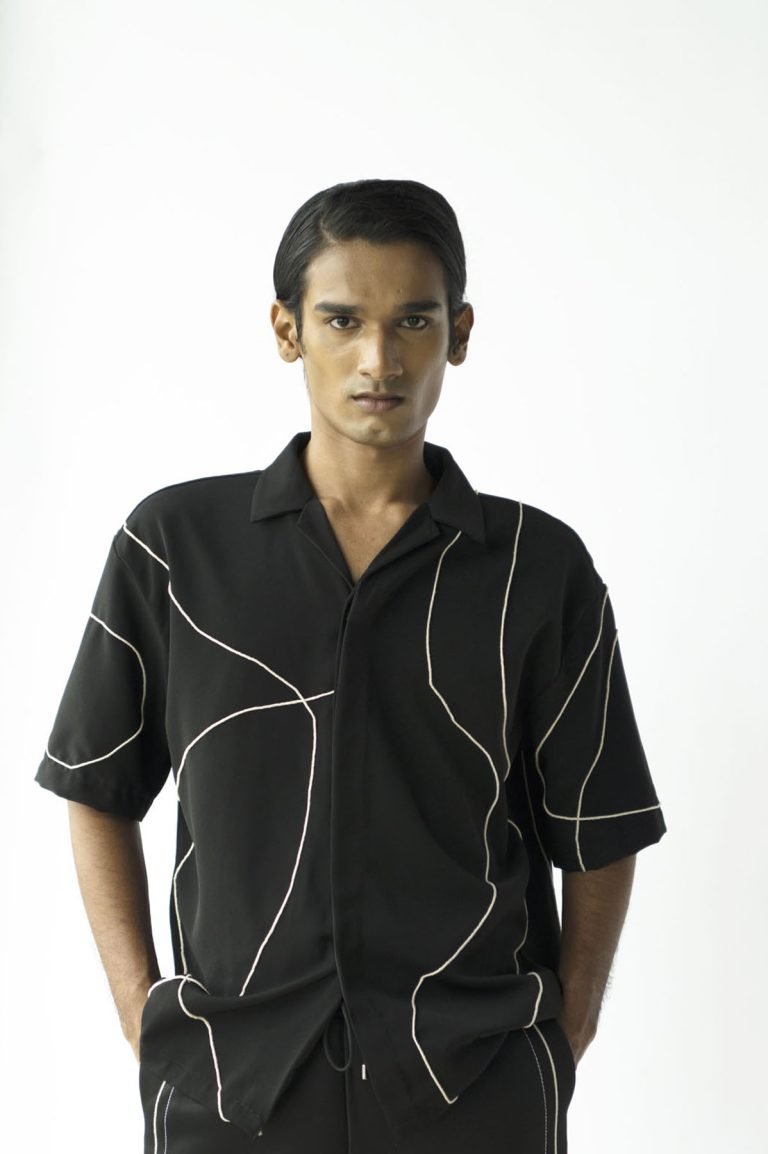 Black Corded Shirt
