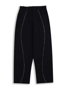 zipper pants front view