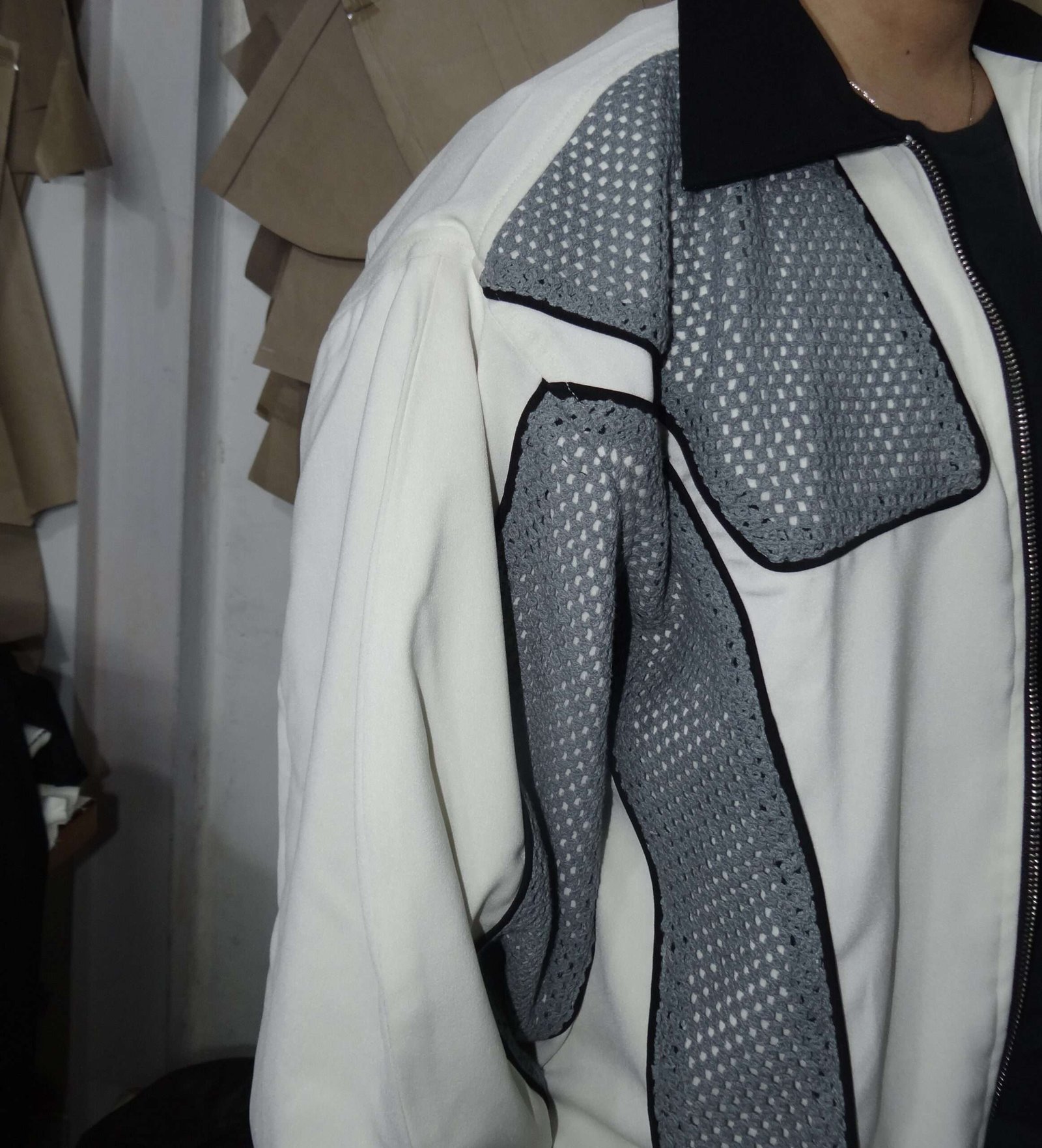 NETTED BOMBER JACKET - Image 5